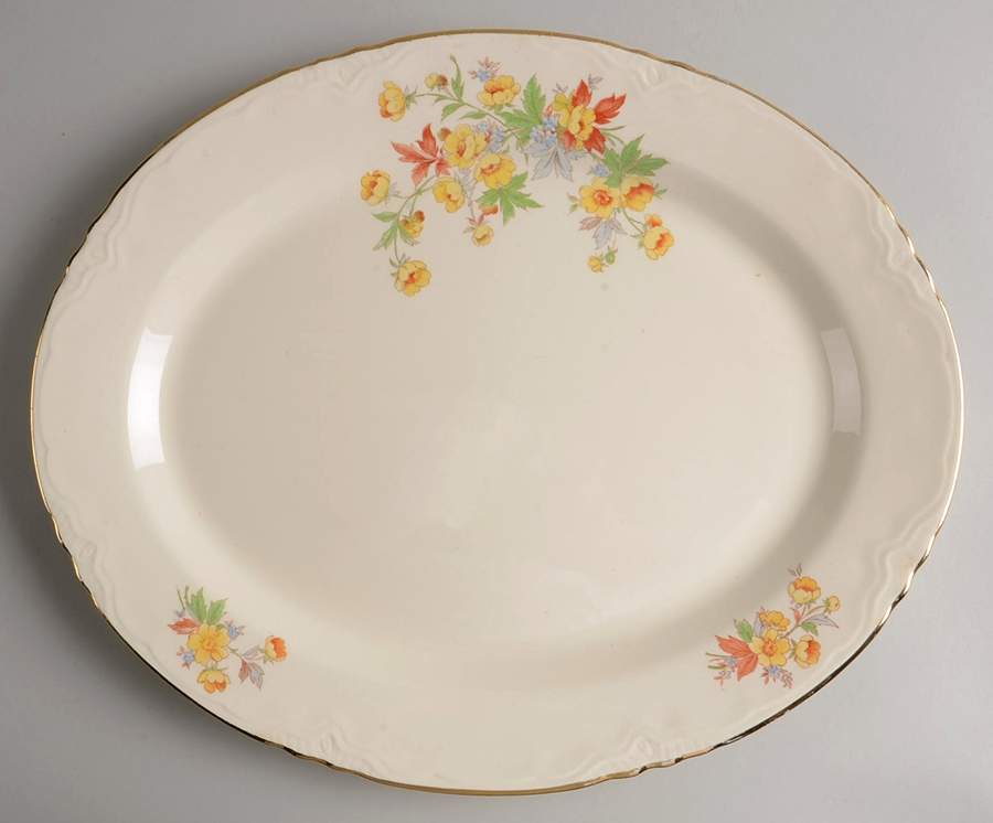 R3234 15" Oval Serving Platter by Homer Laughlin -1
