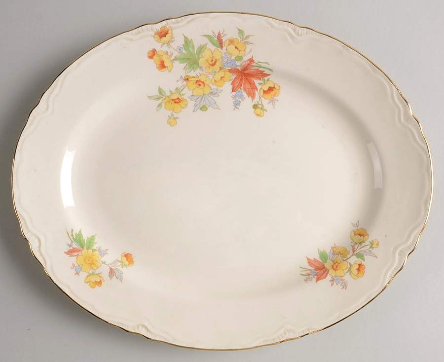 R3234 12" Oval Serving Platter by Homer Laughlin -1