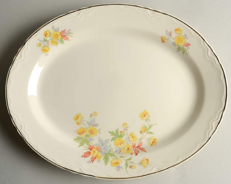 R3234 13" Oval Serving Platter by Homer Laughlin -1
