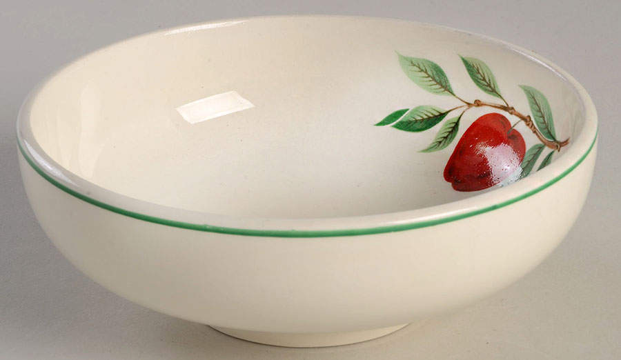 Red Apple Coupe Cereal Bowl by Homer Laughlin -1