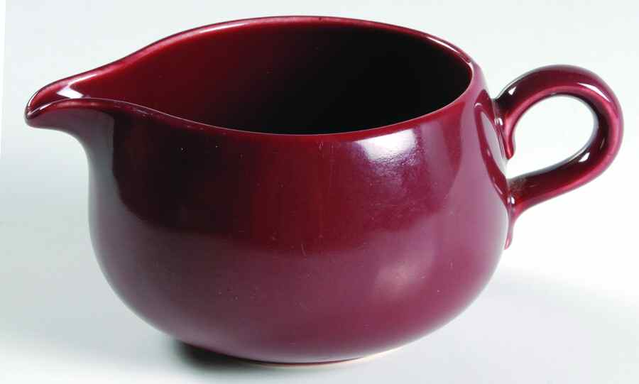 Rhythm Burgundy Creamer by Homer Laughlin -1