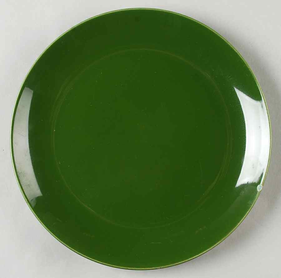 Rhythm Forest Green Luncheon Plate by Homer Laughlin -1
