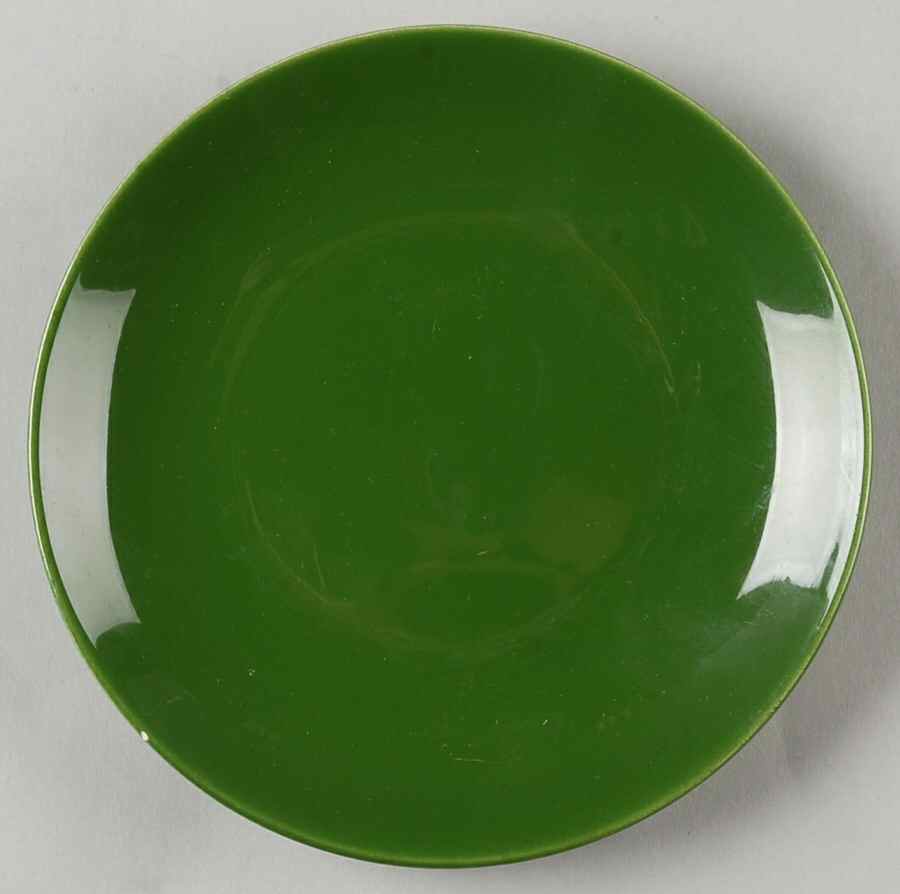 Rhythm Forest Green Bread & Butter Plate by Homer Laughlin -1