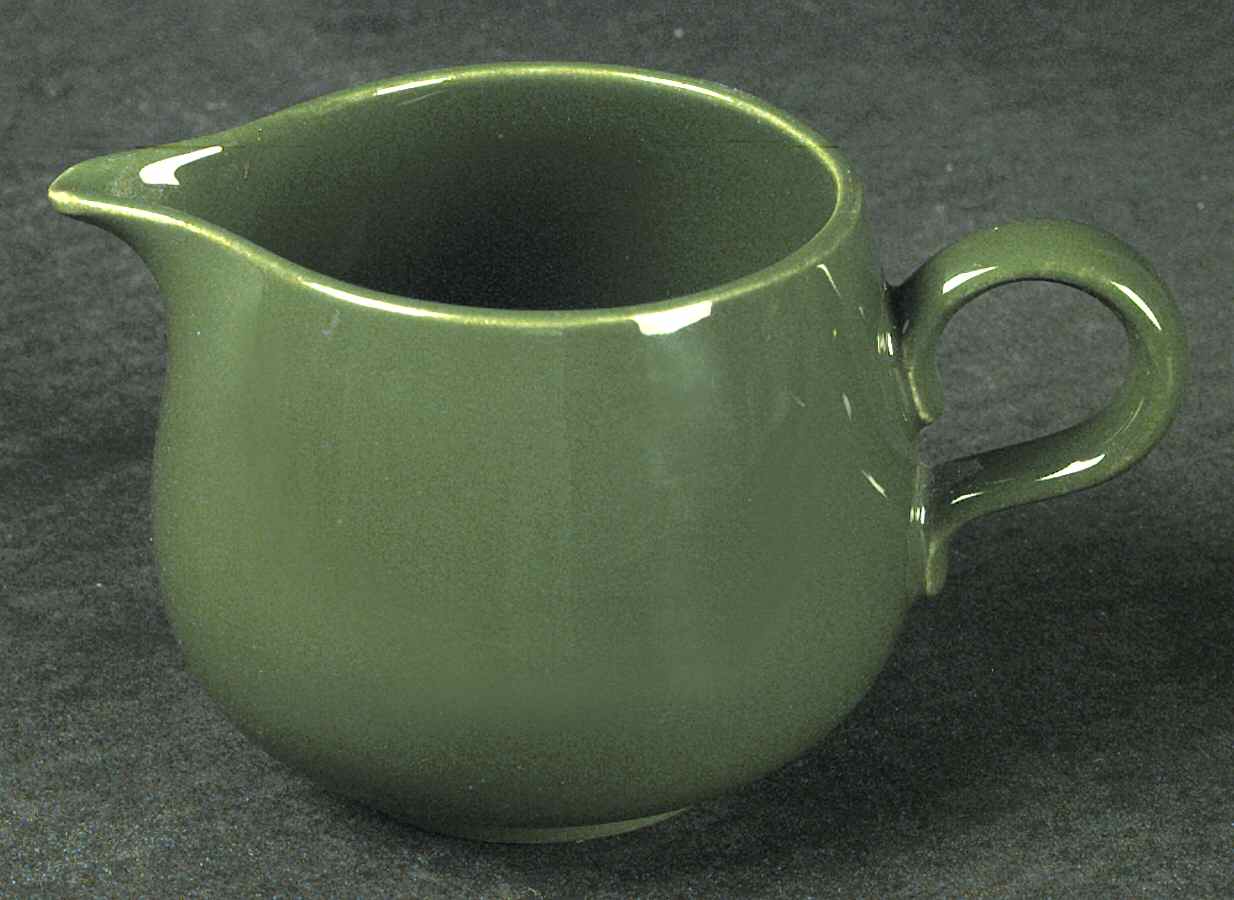 Rhythm Forest Green Creamer by Homer Laughlin -1