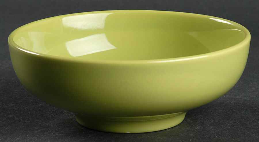 Rhythm Green (Chartreuse) Coupe Cereal Bowl by Homer Laughlin -1