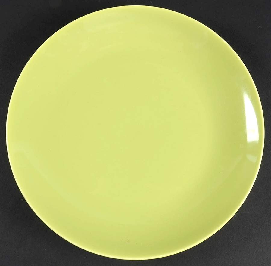 Rhythm Green (Chartreuse) Luncheon Plate by Homer Laughlin -1