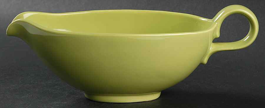 Rhythm Green (Chartreuse) Gravy Boat by Homer Laughlin -1