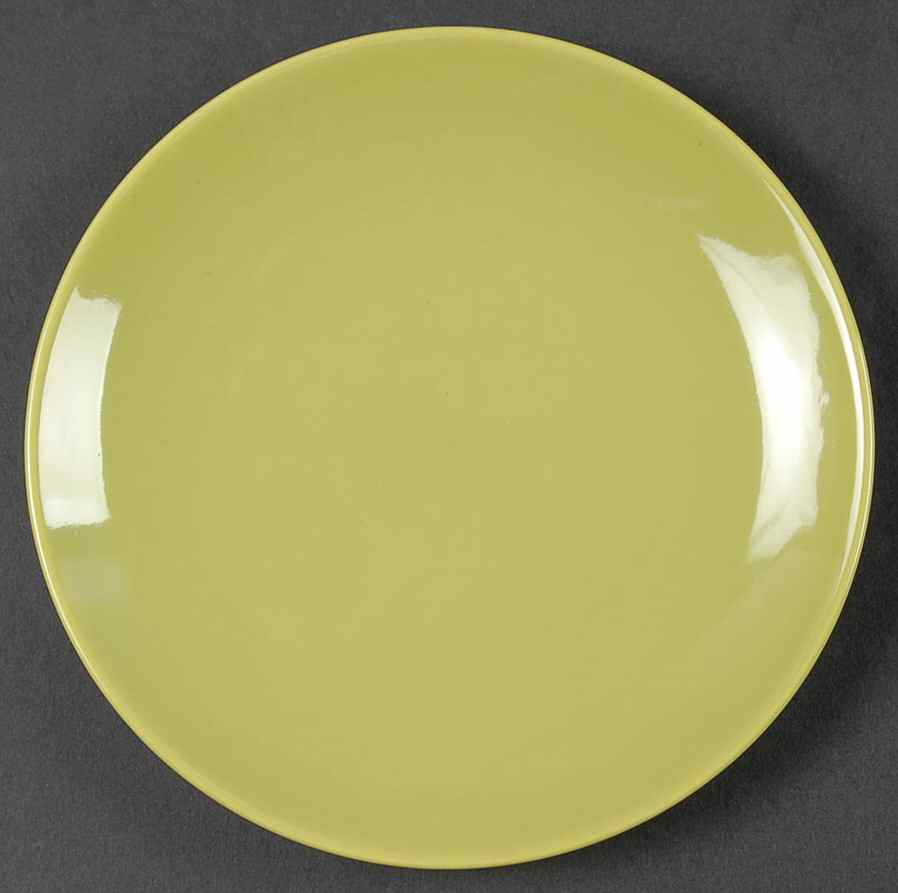 Rhythm Green (Chartreuse) Bread & Butter Plate by Homer Laughlin -1