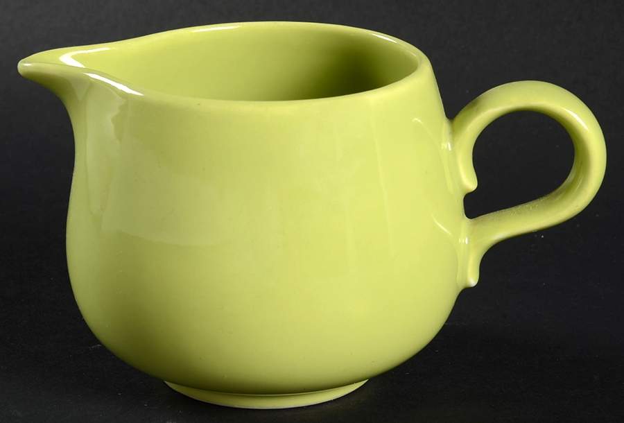 Rhythm Green (Chartreuse) Creamer by Homer Laughlin -1