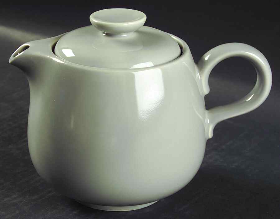 Rhythm Gray Teapot & Lid by Homer Laughlin -1