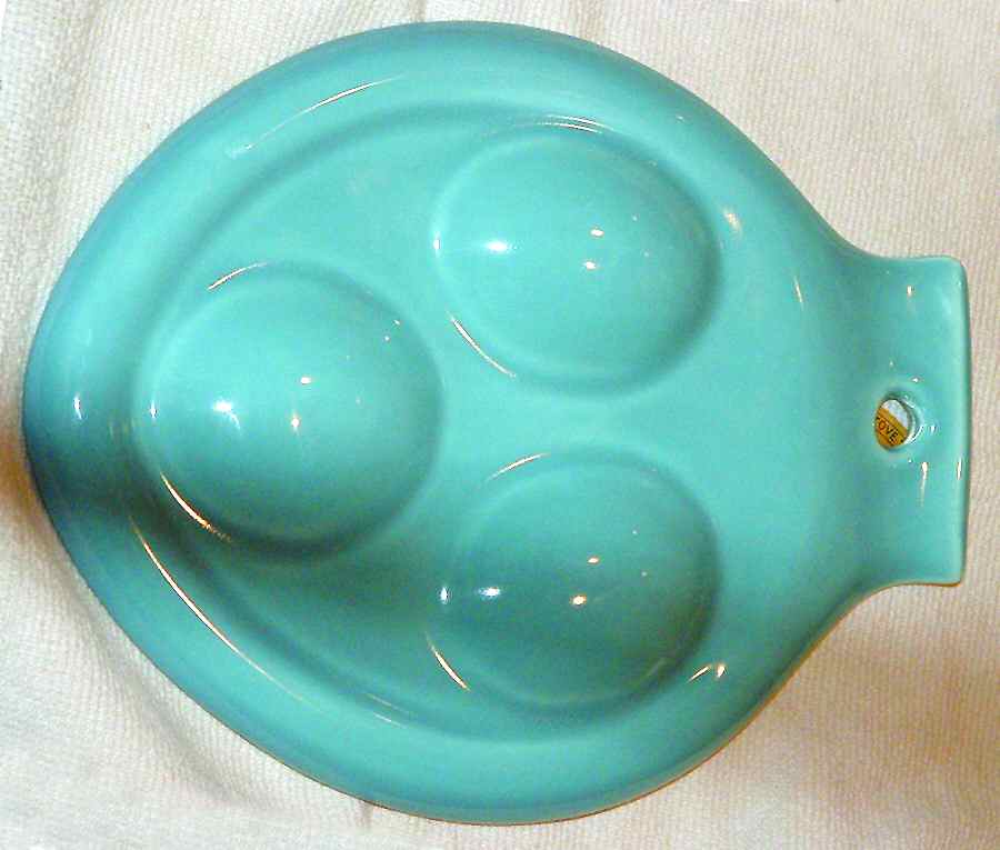 Rhythm Turquoise Spoon Rest/Holder (Holds 3 Spoons) by Homer Laughlin -1