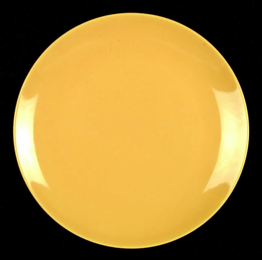 Rhythm Yellow Dinner Plate by Homer Laughlin -1
