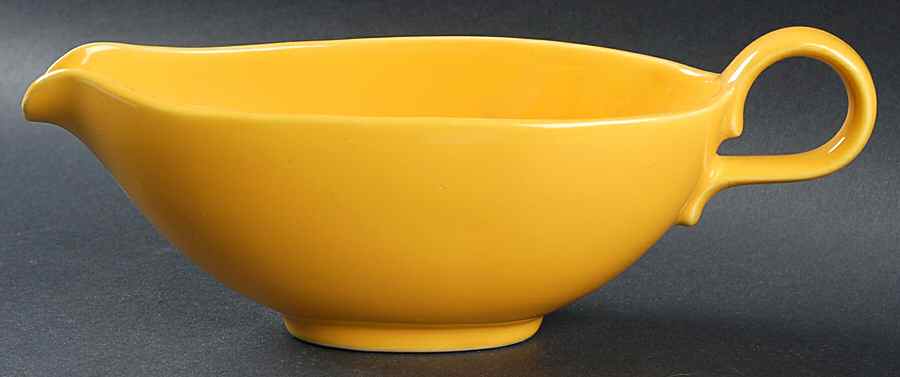 Rhythm Yellow Gravy Boat by Homer Laughlin -1