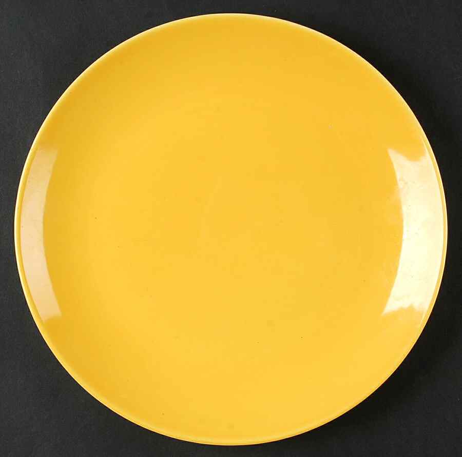 Rhythm Yellow Luncheon Plate by Homer Laughlin -1