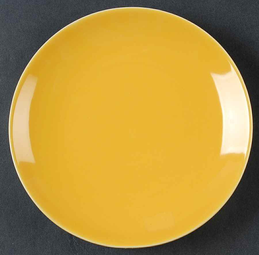 Rhythm Yellow Bread & Butter Plate by Homer Laughlin -1