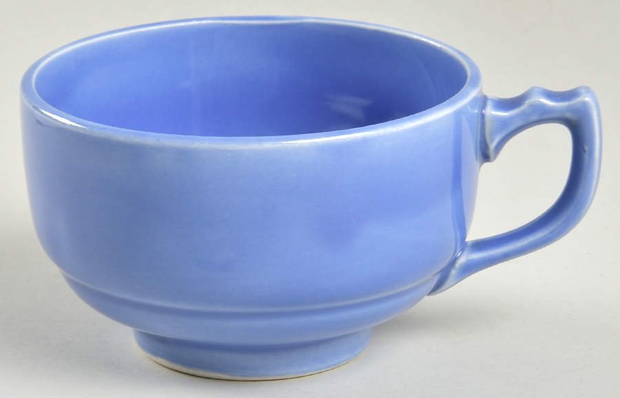 Riviera Mauve Blue Footed Cup by Homer Laughlin -1
