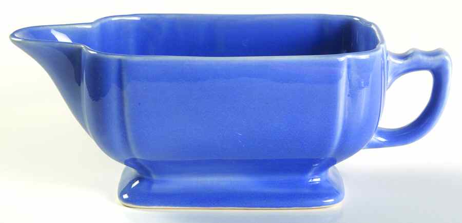Riviera Mauve Blue Gravy Boat by Homer Laughlin -1