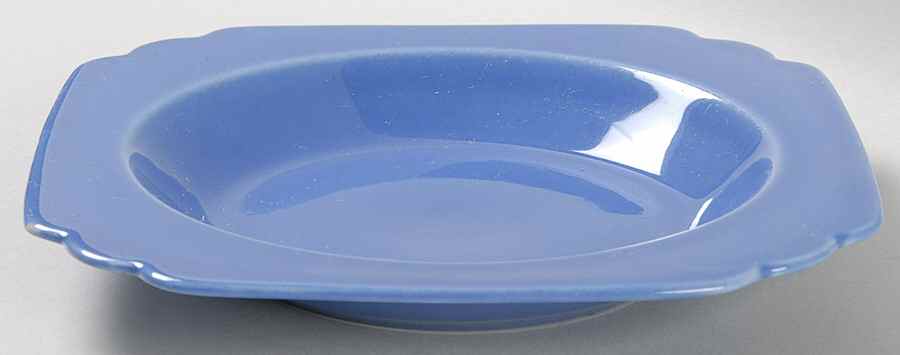 Riviera Mauve Blue Rim Soup Bowl by Homer Laughlin -1