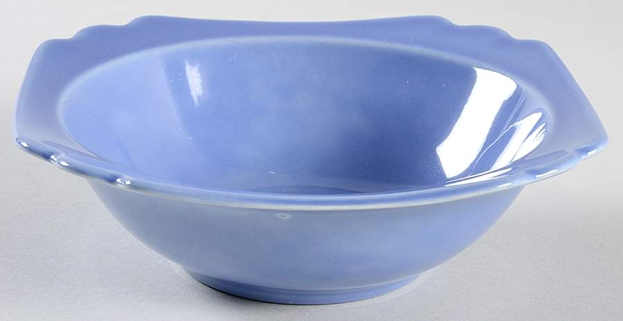 Riviera Mauve Blue Rim Cereal Bowl by Homer Laughlin -1