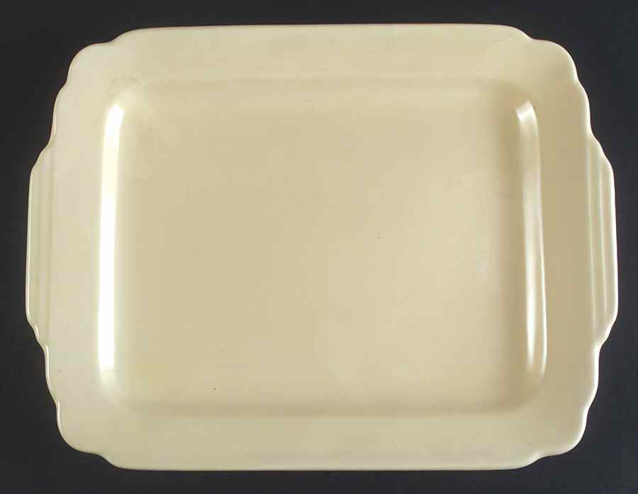 Riviera Ivory 13" Oval Serving Platter by Homer Laughlin -1