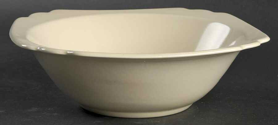Riviera Ivory 8" Round Vegetable Bowl by Homer Laughlin -1