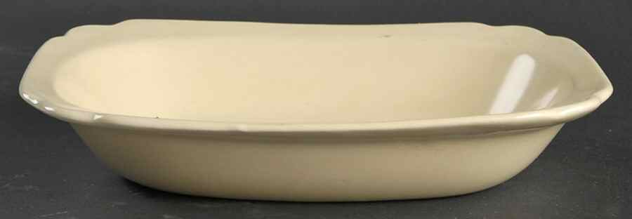 Riviera Ivory 9" Oval Vegetable Bowl by Homer Laughlin -1