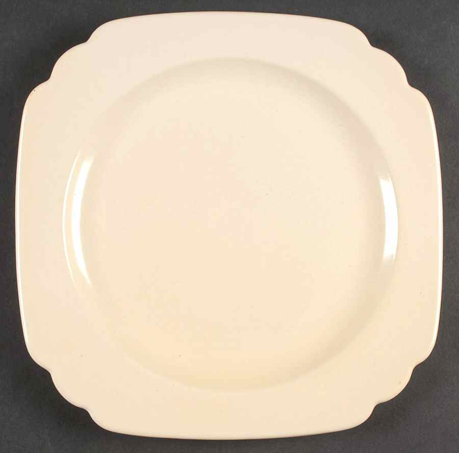 Riviera Ivory Luncheon Plate by Homer Laughlin -1