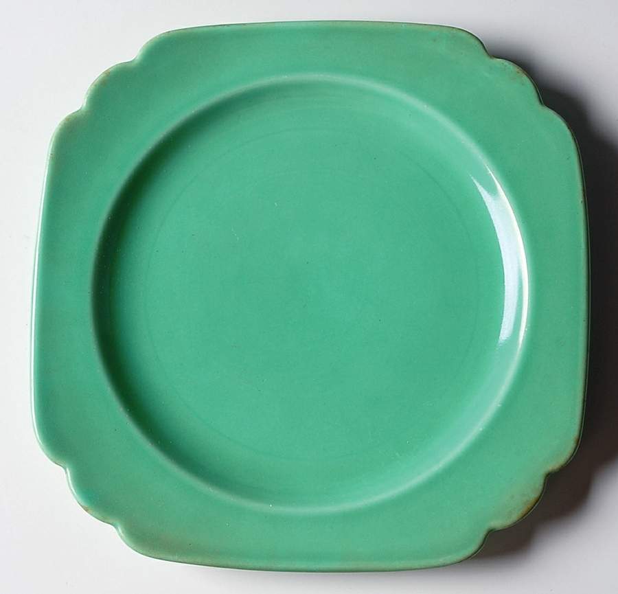 Riviera Green Dessert/Pie Plate by Homer Laughlin -1