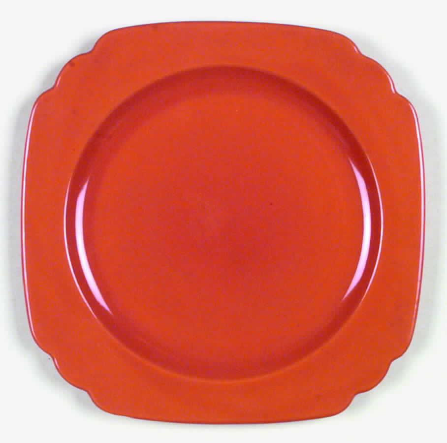 Riviera Red Dinner Plate by Homer Laughlin -1