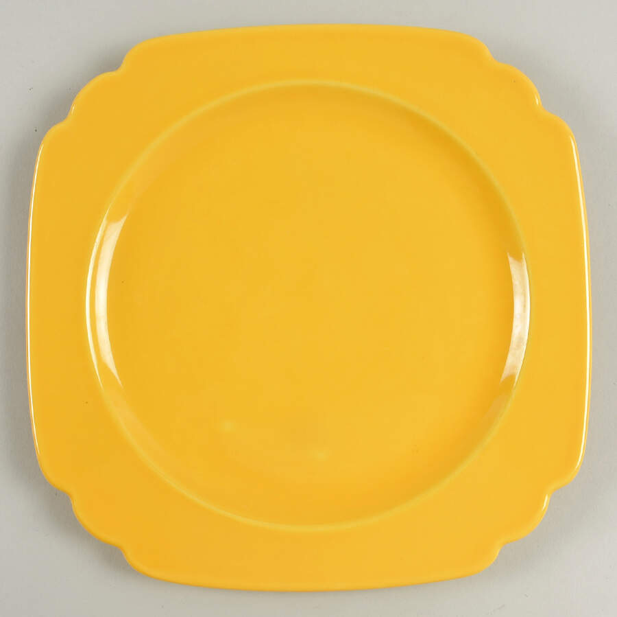 Riviera Yellow Luncheon Plate by Homer Laughlin -1