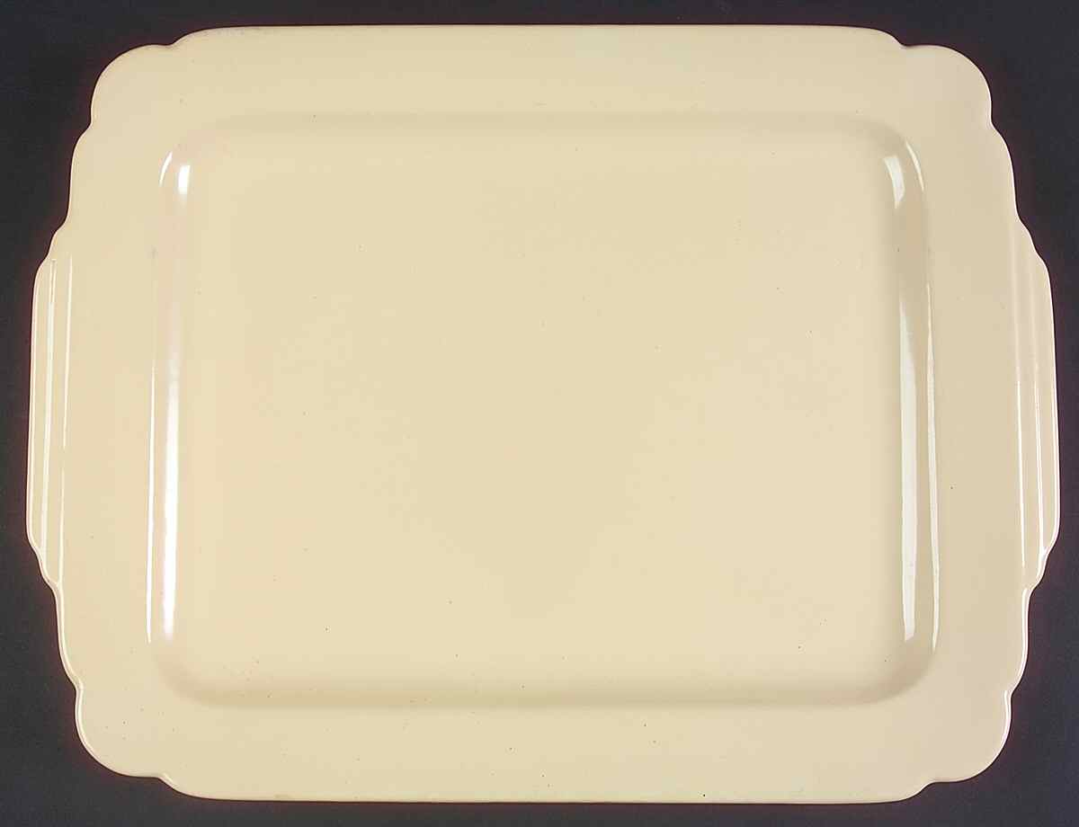 Riviera Yellow 15" Oval Serving Platter by Homer Laughlin -1