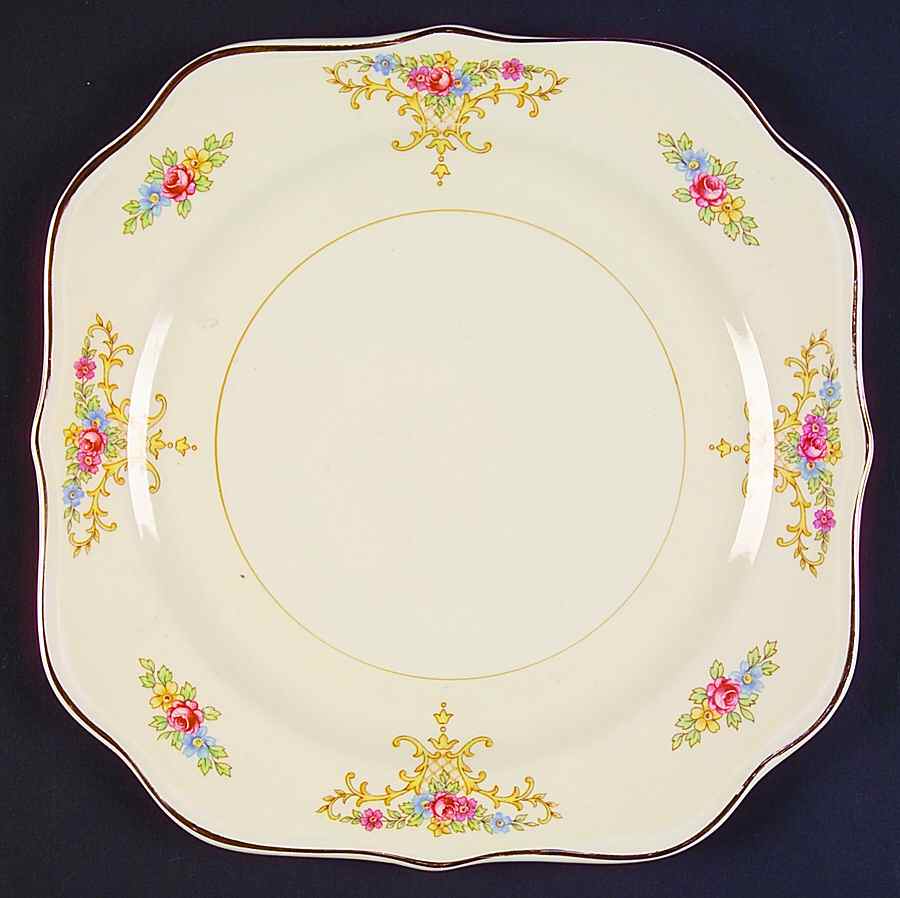 Rochelle Square Salad Plate by Homer Laughlin -1