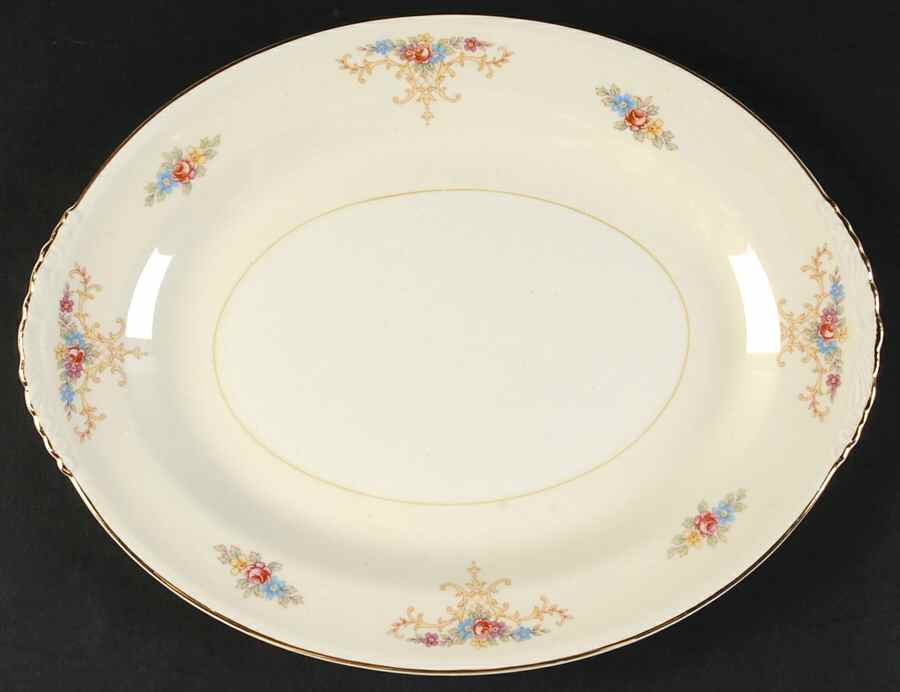 Rochelle 11" Oval Serving Platter by Homer Laughlin -1