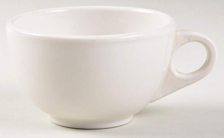 Best Restaurant Ware (All White) Flat Cup by Homer Laughlin -1
