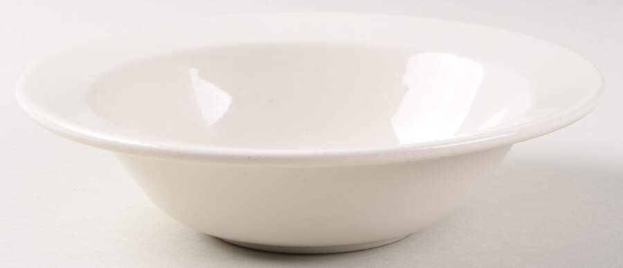 Best Restaurant Ware (All White) Rim Cereal Bowl by Homer Laughlin -1