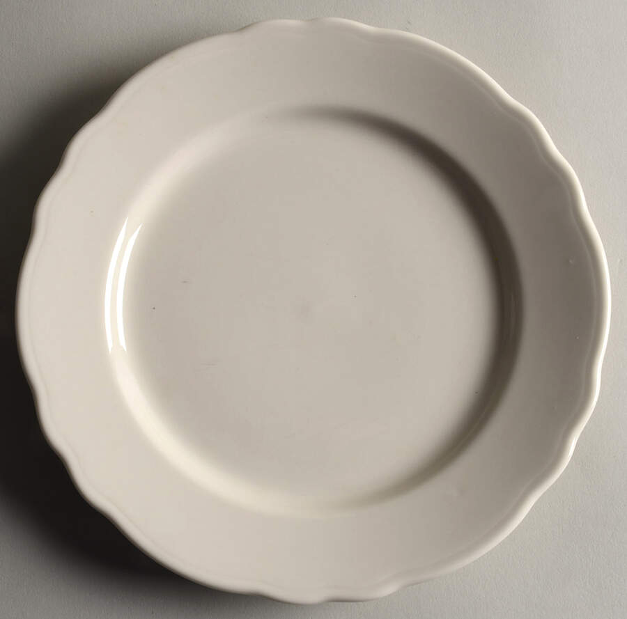 Best Restaurant Ware (All White) Luncheon Plate by Homer Laughlin -1