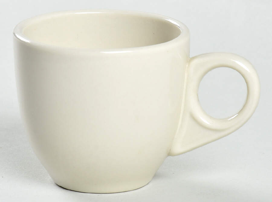Best Restaurant Ware (All White) Flat Demitasse Cup by Homer Laughlin -1