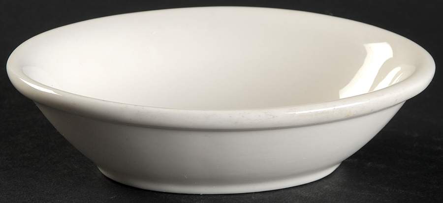 Best Restaurant Ware (All White) Oval Fruit/Dessert Bowl by Homer Laughlin -1