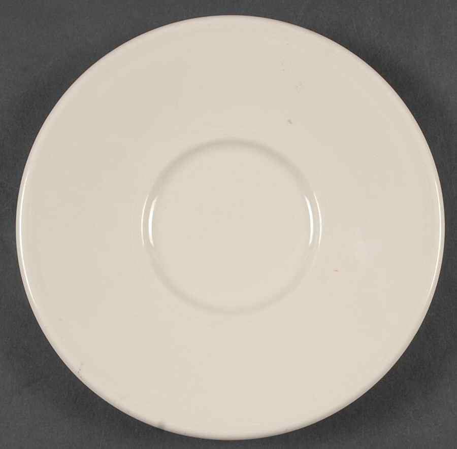 Best Restaurant Ware (All White) Saucer for Flat Cup by Homer Laughlin -1
