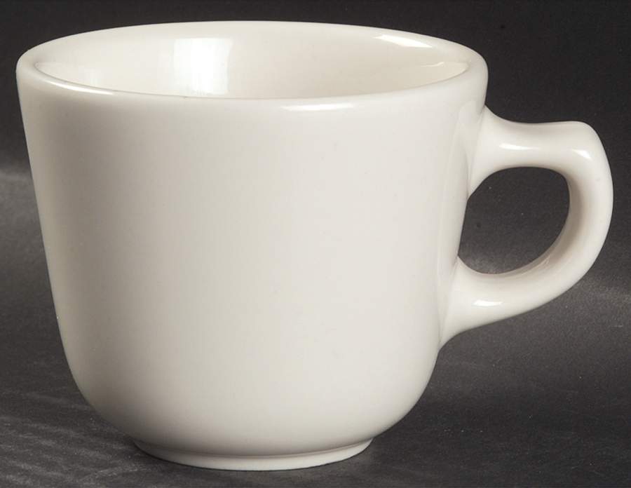 Best Restaurant Ware (All White) Flat Cup by Homer Laughlin -1