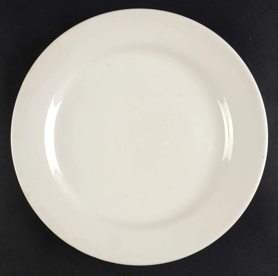 Best Restaurant Ware (All White) Luncheon Plate by Homer Laughlin -1