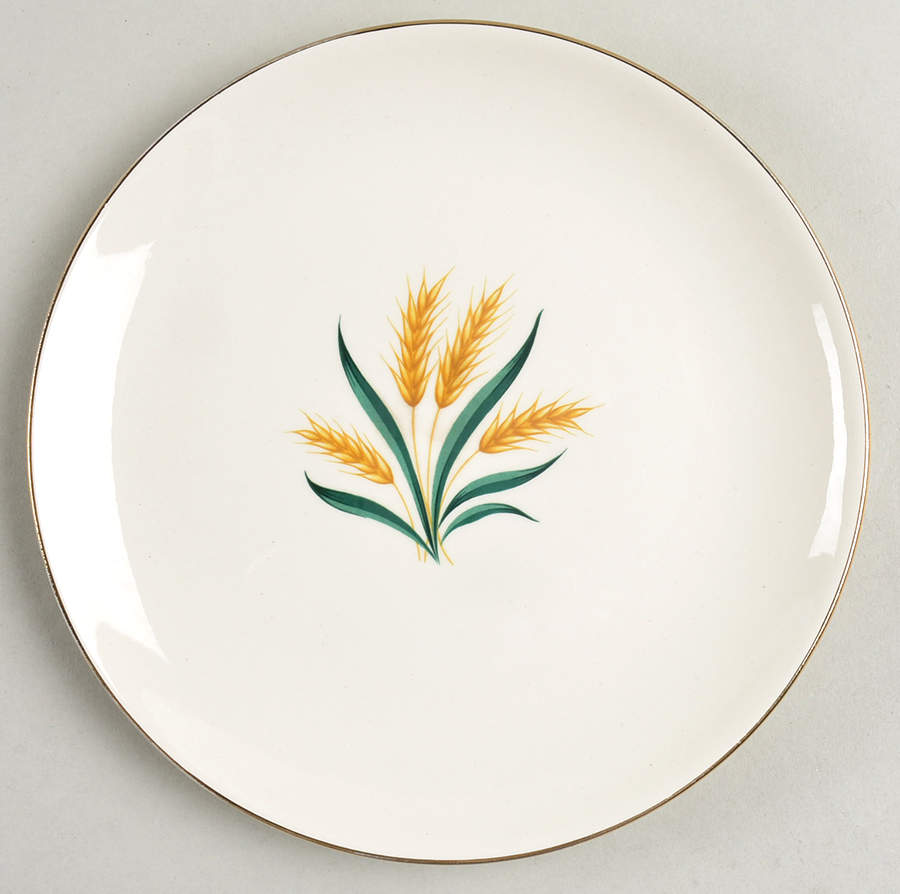 Royal Harvest (Gold Trim) Salad Plate by Homer Laughlin -1