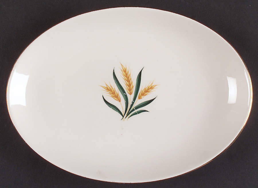 Royal Harvest (Gold Trim) Relish/Gravy Underplate by Homer Laughlin -1