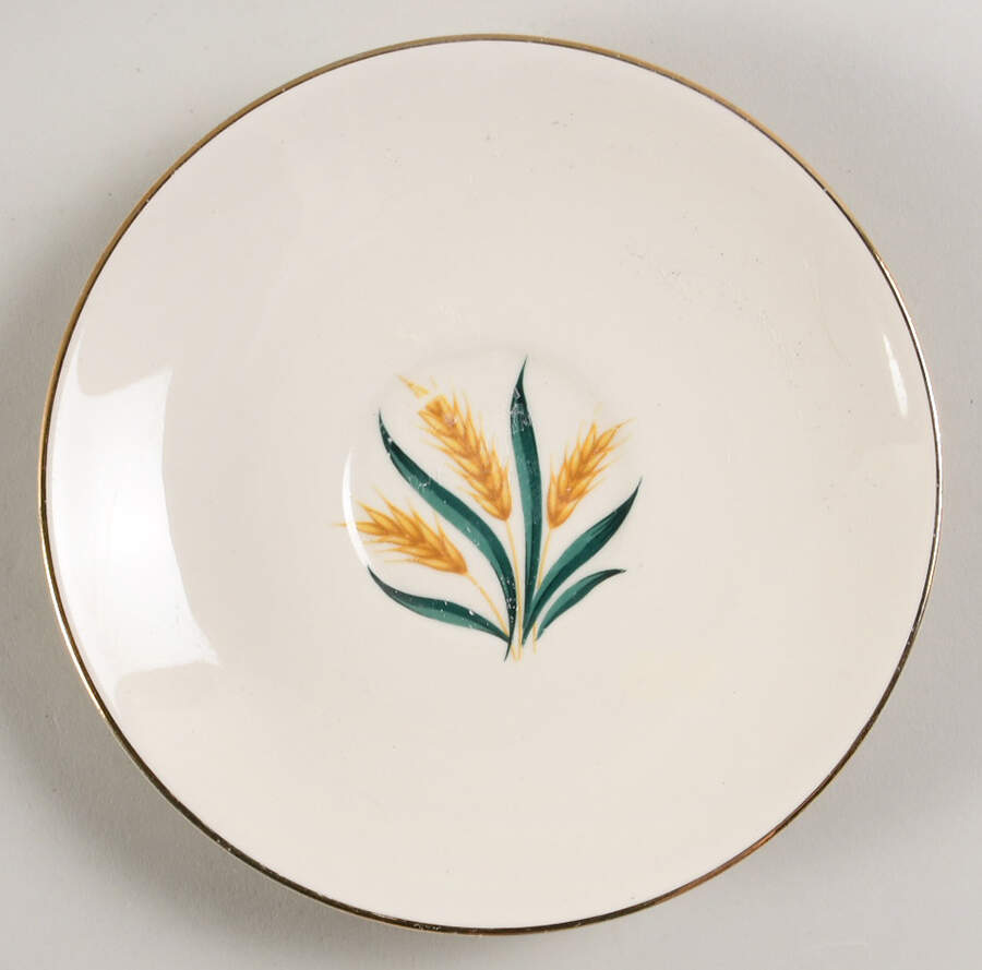 Royal Harvest (Gold Trim) Saucer for Flat Cup by Homer Laughlin -1