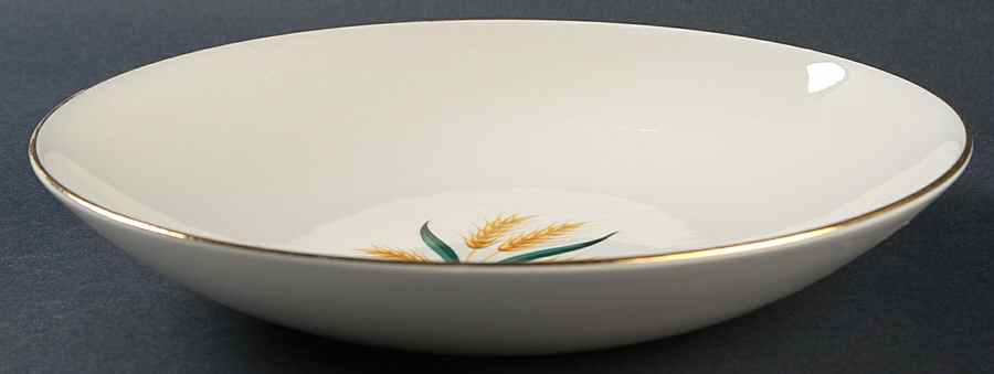 Royal Harvest (Gold Trim) Coupe Soup Bowl by Homer Laughlin -1