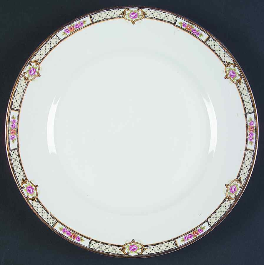 Rose & Lattice (Empress) Luncheon Plate by Homer Laughlin -1