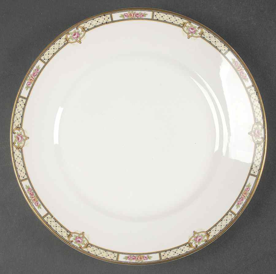 Rose & Lattice (Empress) Luncheon Plate by Homer Laughlin -1