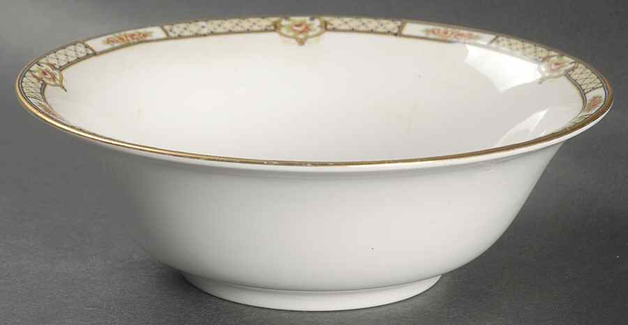 Rose & Lattice (Empress) 7" Round Vegetable Bowl by Homer Laughlin -1