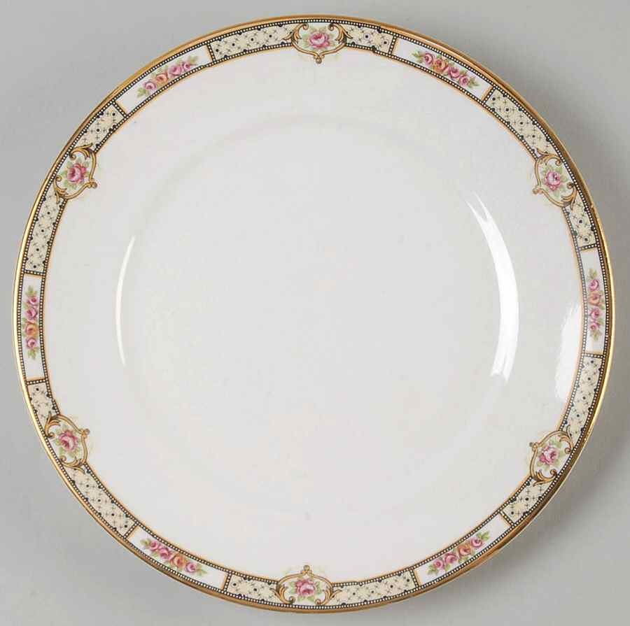 Rose & Lattice (Empress) Salad Plate by Homer Laughlin -1