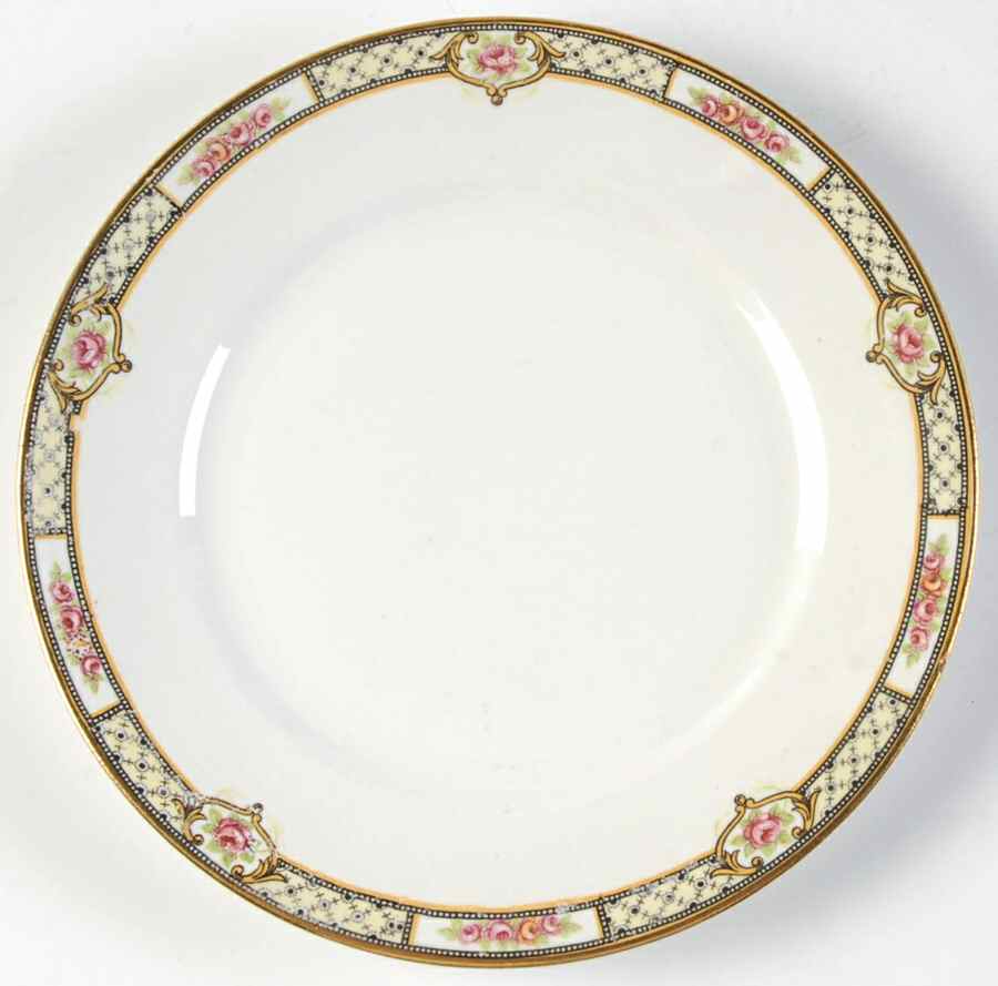 Rose & Lattice (Empress) Dessert/Pie Plate by Homer Laughlin -1